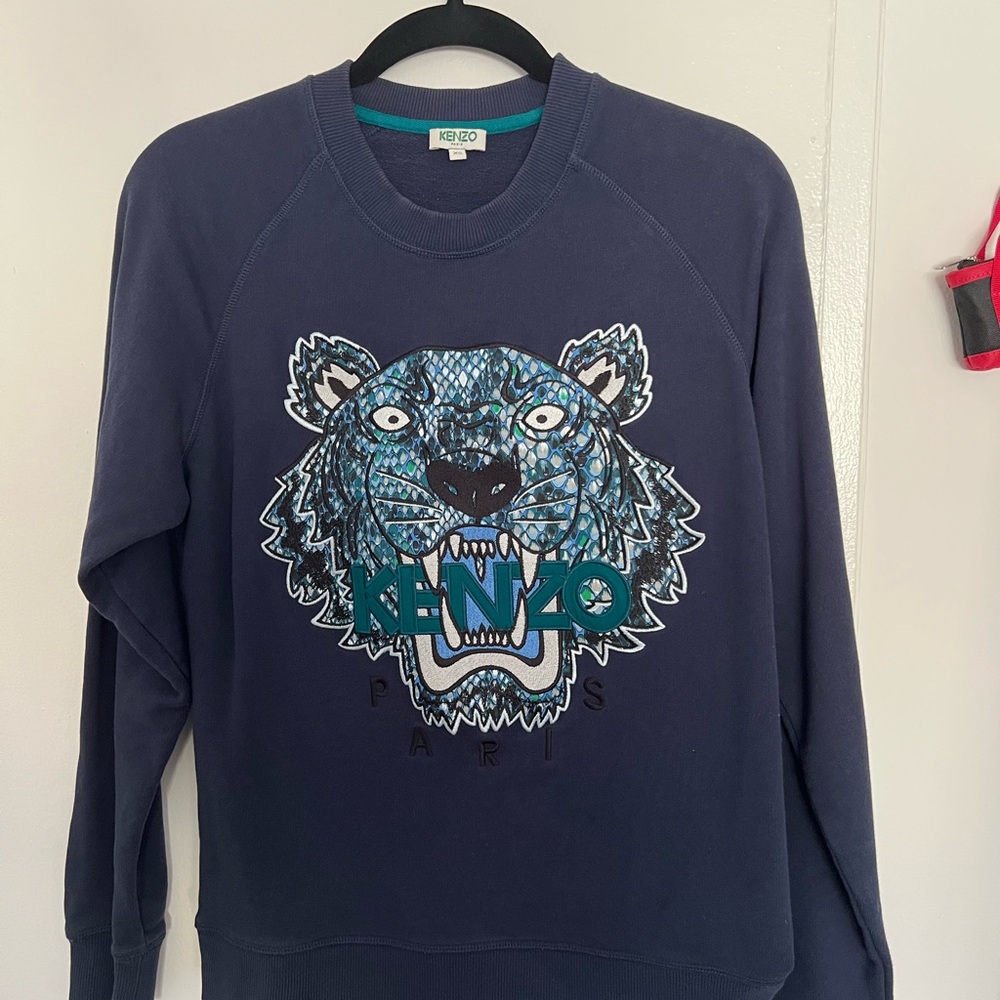 Kenzo Navy Tiger Crewneck Sweatshirt